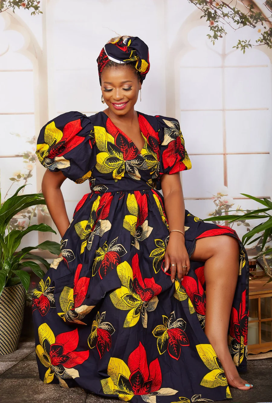 NEW IN AFRICAN PRINT HEAD WRAP