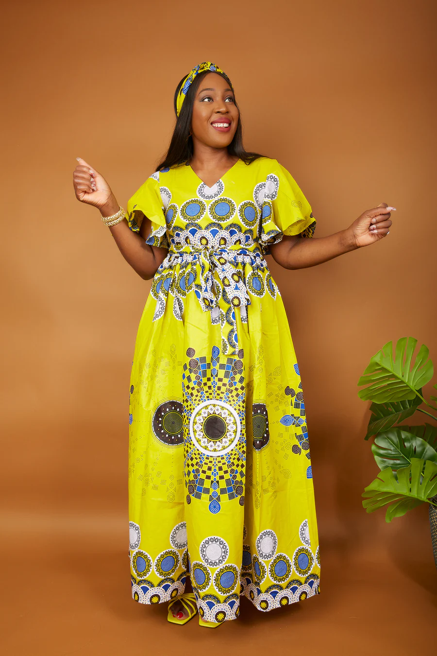 AFRICAN PRINT ANKARA MAXI DRESS