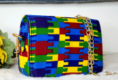 AFRICAN PRINT KENTE SHOULDER BAG