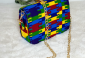 AFRICAN PRINT KENTE SHOULDER BAG