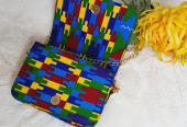 AFRICAN PRINT KENTE SHOULDER BAG