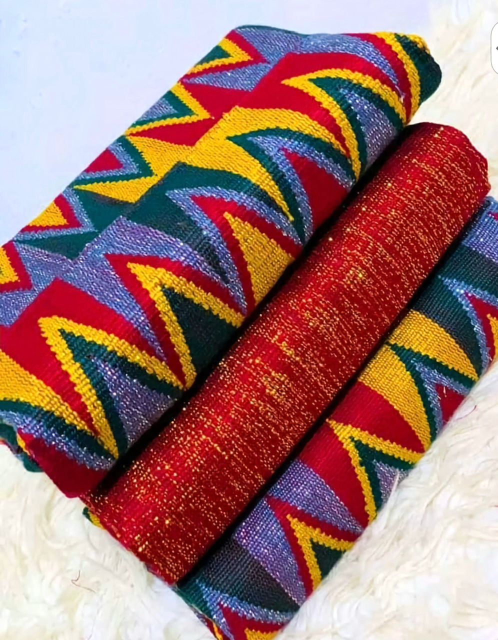 African fabrics (Kente)