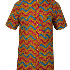 Short Sleeves Ankara Men