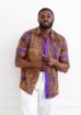 Short Sleeves Ankara Men