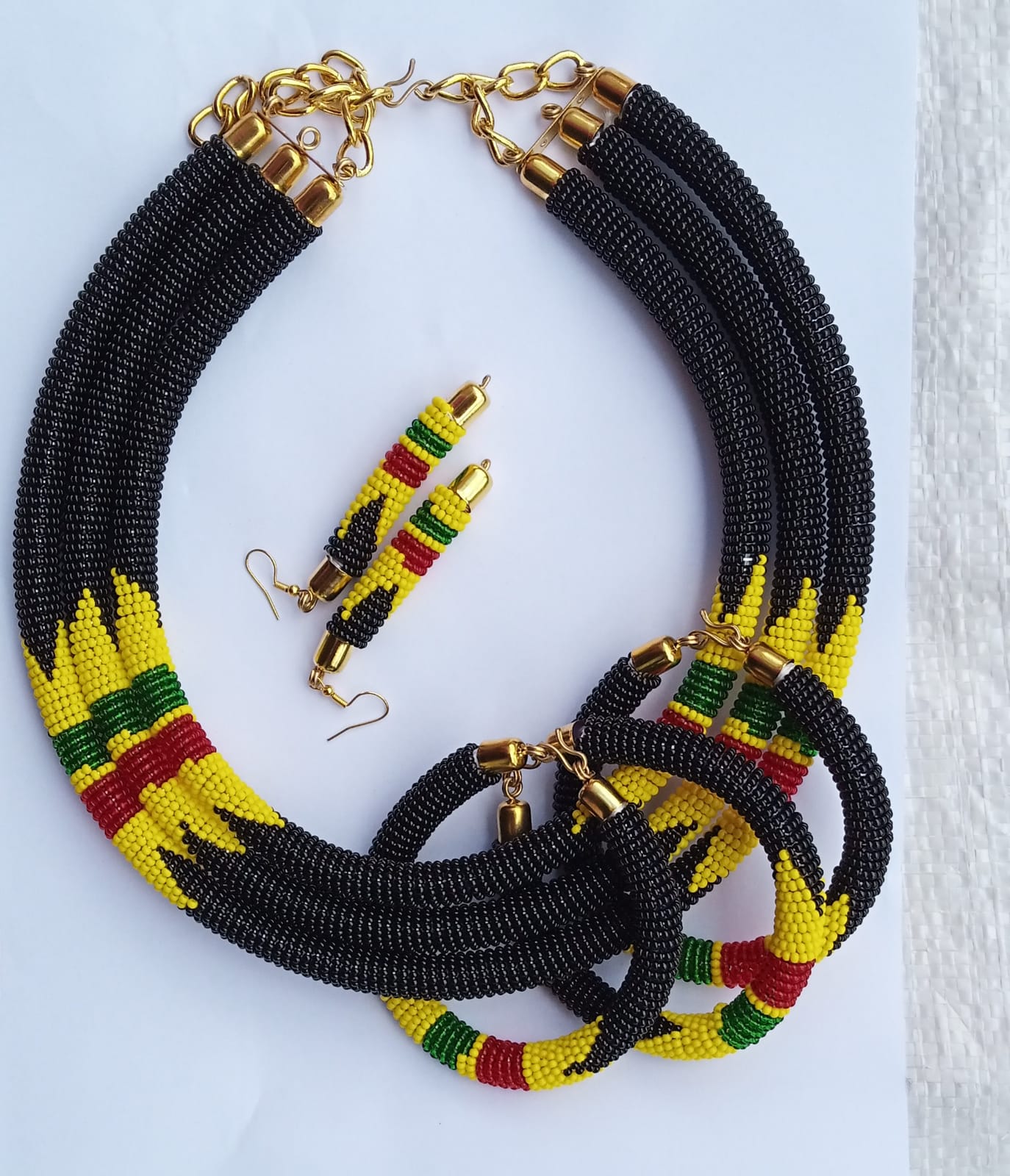 African beaded necklace
